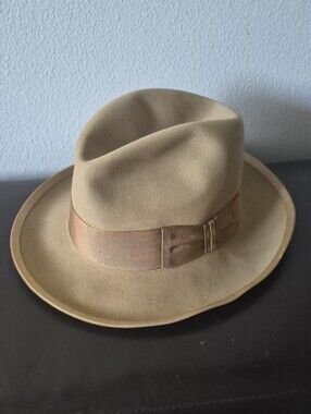"Vintage Royal Stetson Whippet Fedora Hat – Johnny E. Stetson, Hollywood Mens
